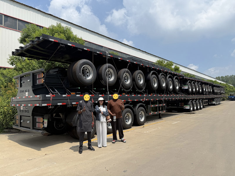Luyi Factory byder Beninese gæster velkommen: Semi trailer Manufacturing Site indleder et nyt kapitel af samarbejde