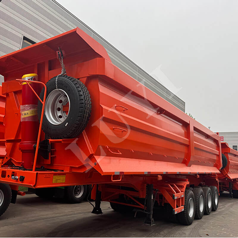 Præcis tilpasset lokale behov blev den 4-akslede dumpe-sættevogn leveret med succes til den zambiske kunde