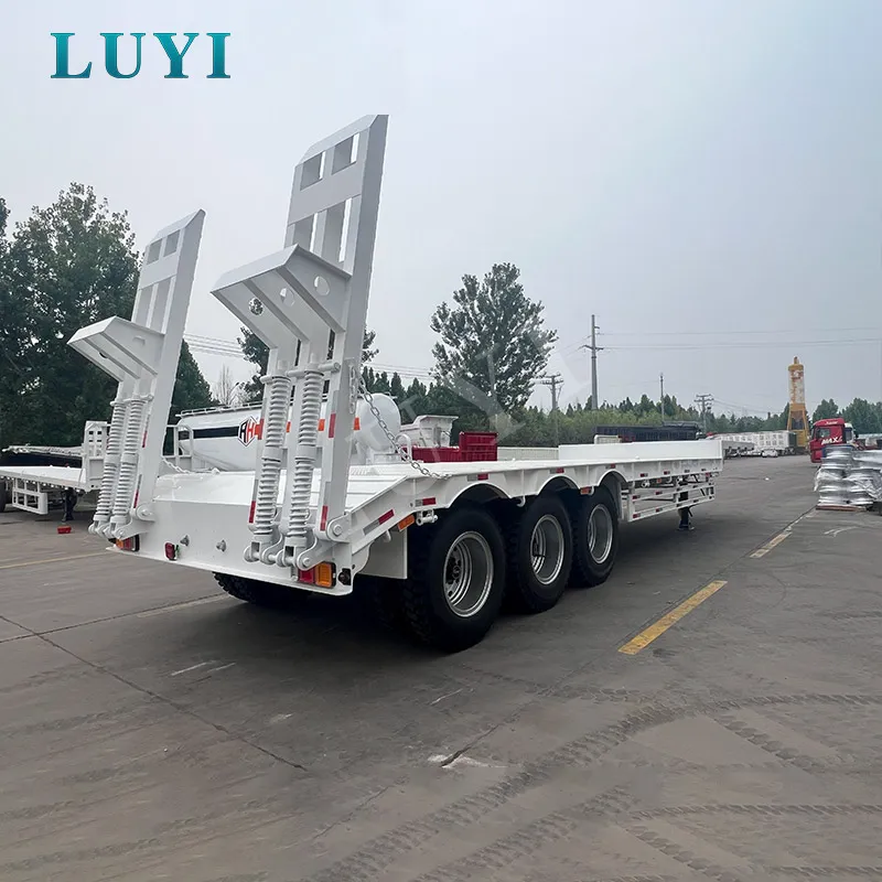 Multi-axle Steering Lowbed Semi Trailers til komplekse vejforhold