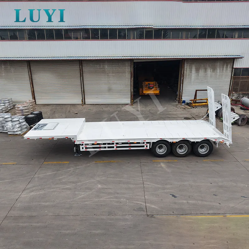 Bedste Lowbed Semi Trailer Design til transport af tunge gravemaskiner