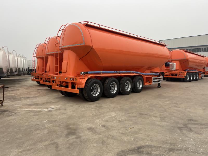 27CBM Cement Powder Tank Trailer til Bulk Cement, Flyveaske og Tørt Pulver Transport
