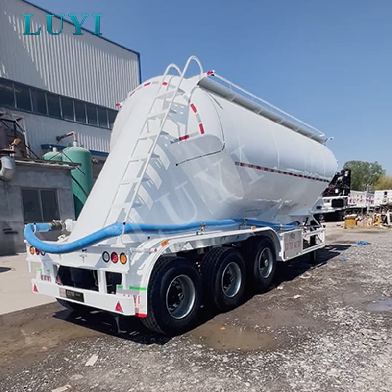 27CBM Powder Tank Semi-Trailer til cement, flyveaske og tørlasttransport