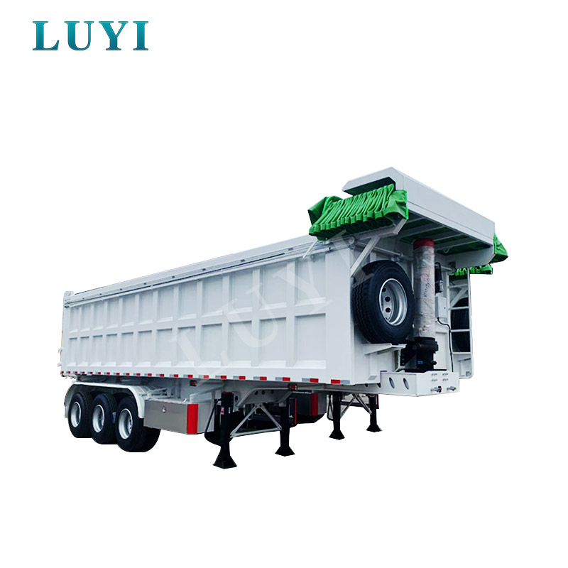 3-akslet 100 Tons Bag-tip Sættevogn