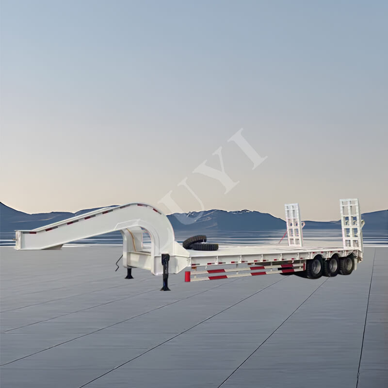 3-akslet 40-tons lavladt trailer