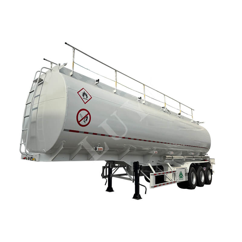 3 akslet 42000 liter aluminium brændstoftank sættevogn