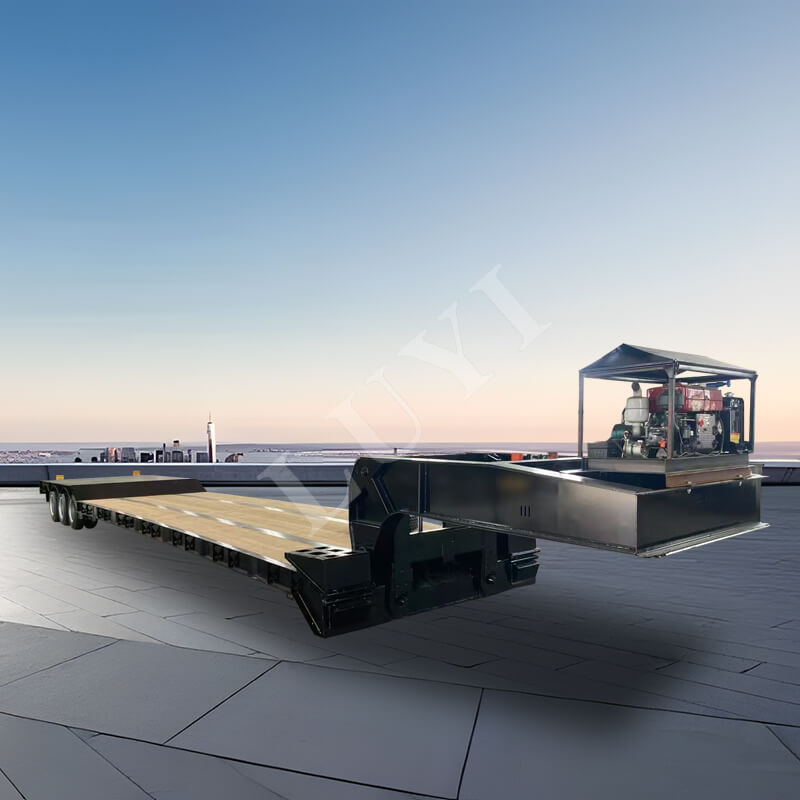 3-akslet 60-tons lav-seng sættevogn Traktortrailer 3-akslet 60-tons lav-seng sættevogn Traktortrailer