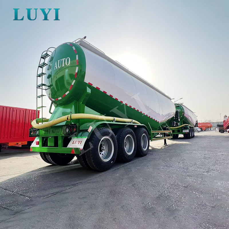 3-akslet 60m³ pulvertank-semitrailer til cement, flyveaske og tørt bulkpulver