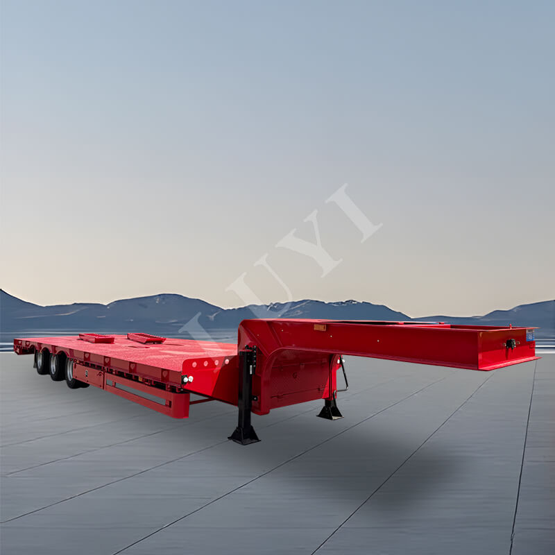 3-akslet 80-tons sættevogn med lavt chassis