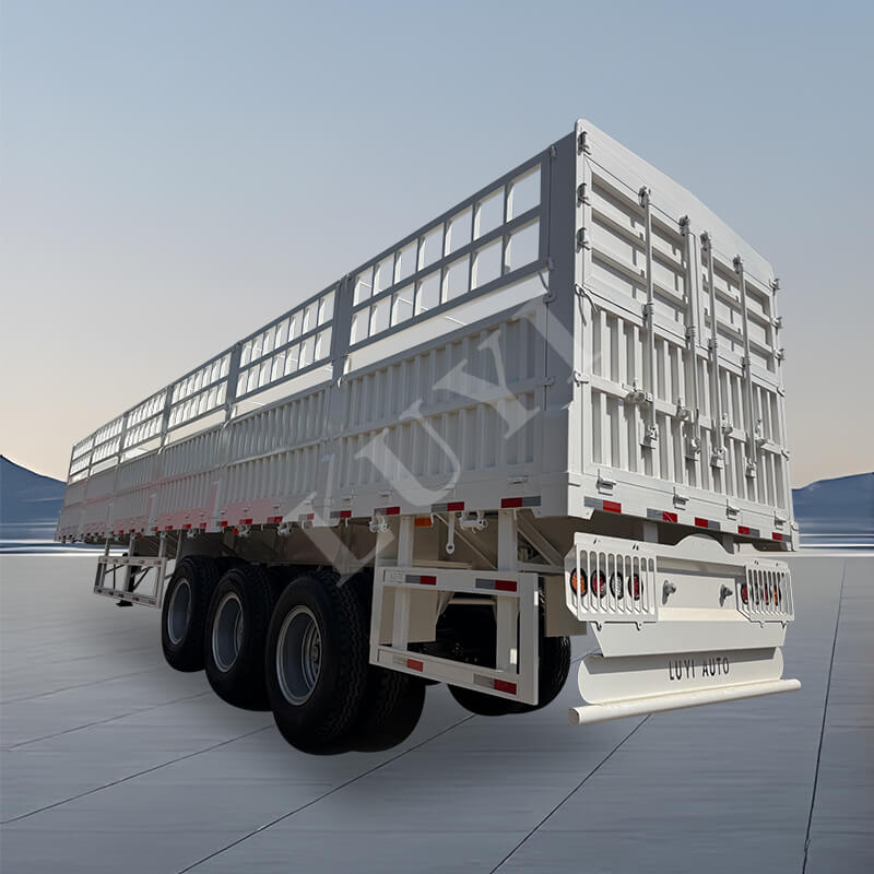 3-akslet 80-tons til 100-tons kulstofstål multifunktionel sættevogn 3-akslet 80-tons til 100-tons kulstofstål multifunktionel sættevogn