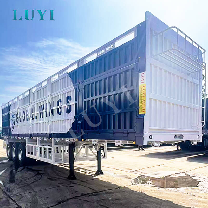 3-akslet heavy duty 100-tons aftagelig højsidet sættevogn