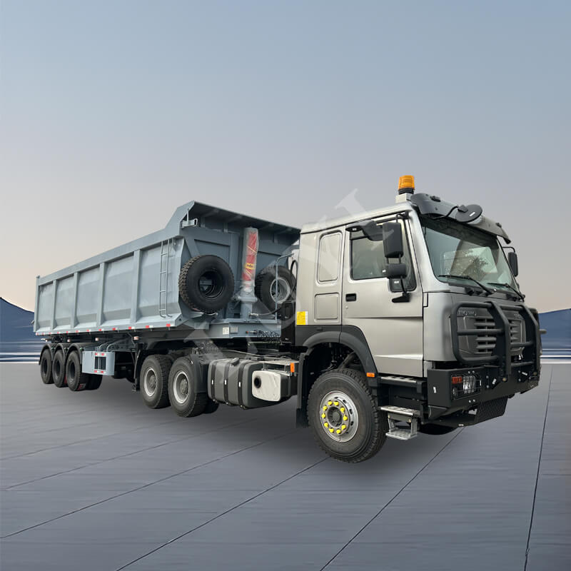 3 3-akslet U-formet sidetip dumper lastvogn