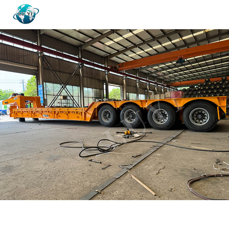 4-akslet 100-tons Svanehals Sættevogn med lavt leje