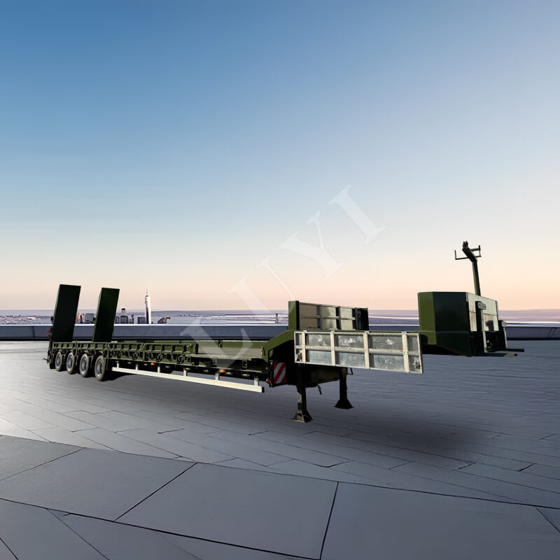 4-akslet 60-tons svanehals lowboy sættevogn 4-akslet 60-tons svanehals lowboy sættevogn