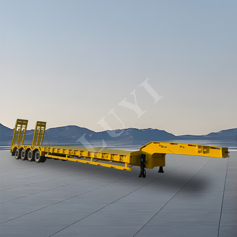 4-akslet 80-tons tilpasset svanehals Lowboy-trailer 4-akslet 80-tons tilpasset svanehals Lowboy-trailer