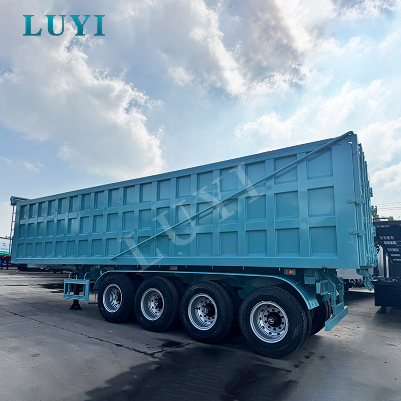 4-akslet 80-tons Dumpertrailer med bagtip