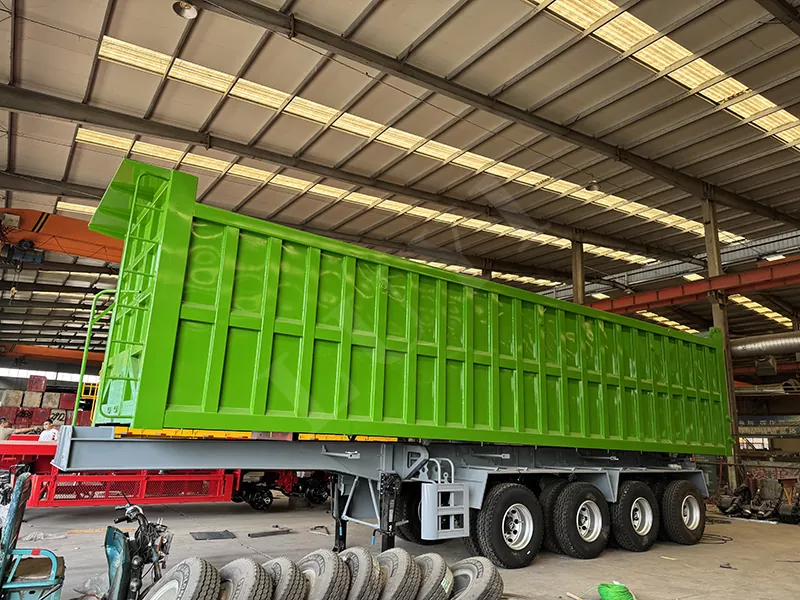 4-akslen bagdump semi-trailer