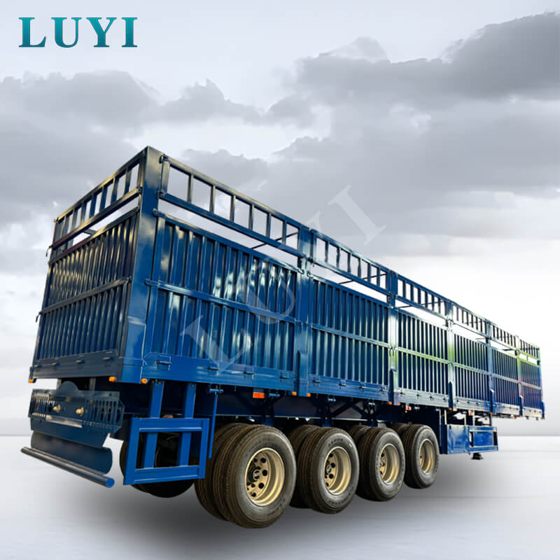 4-akslet sættevogn med sidetip 4-akslet sættevogn med sidetip