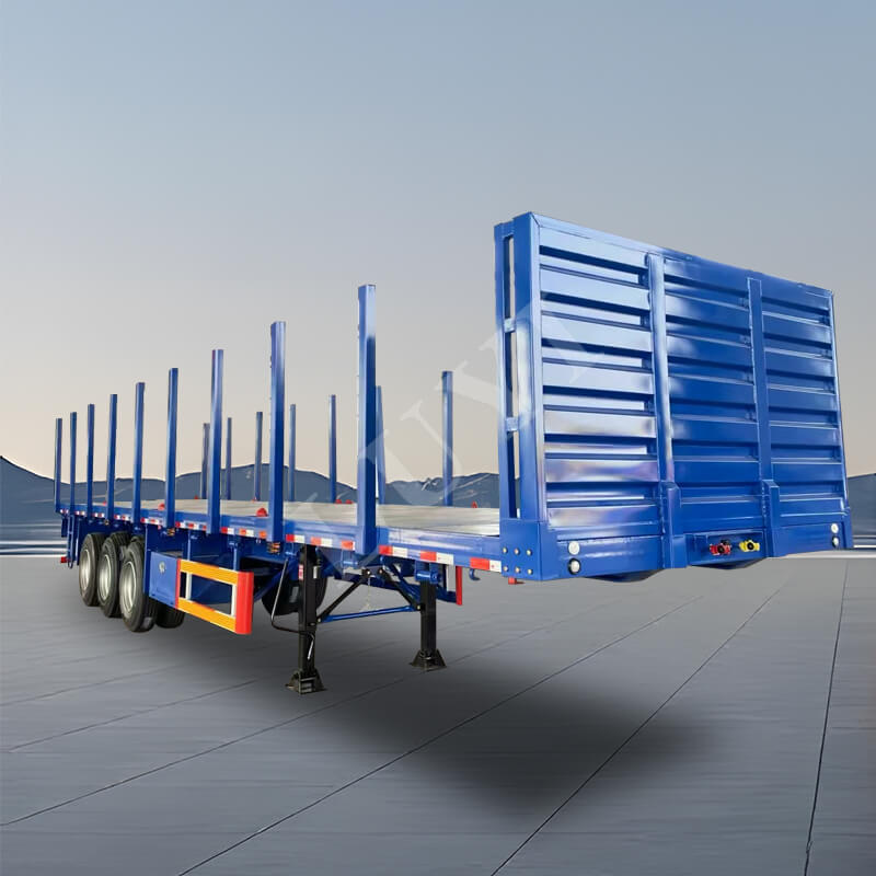 40 fod 50 tons 3-akslet stålflads-sættevogn