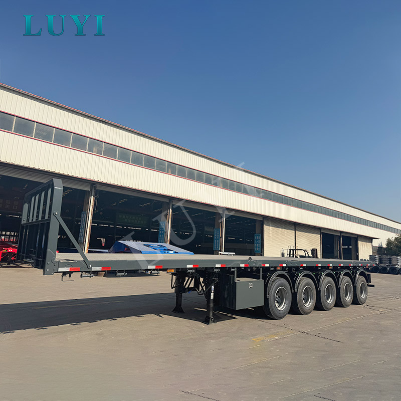 5-akslet 20ft 40ft containertrailer flad lad fladvogn