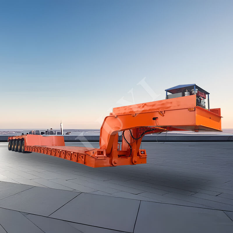 5-akslet aftagelig svanehals lowboy sættevogn 5-akslet aftagelig svanehals lowboy sættevogn