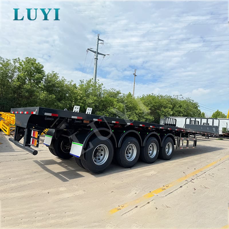 Heavy Duty 4-akslet 80T fladvogn