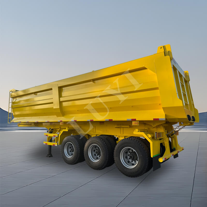 Heavy Duty hydraulisk 3-akslet 60-80 tons U-type semi trailer