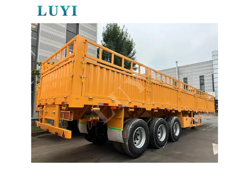 60-ton three-axle flatbed semi-trailer