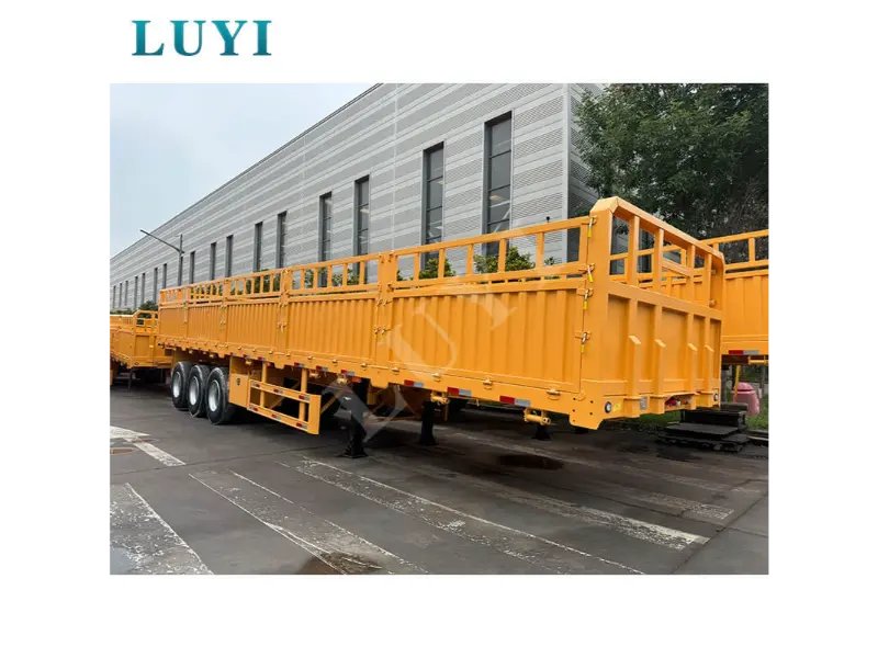 60-ton three-axle flatbed semi-trailer