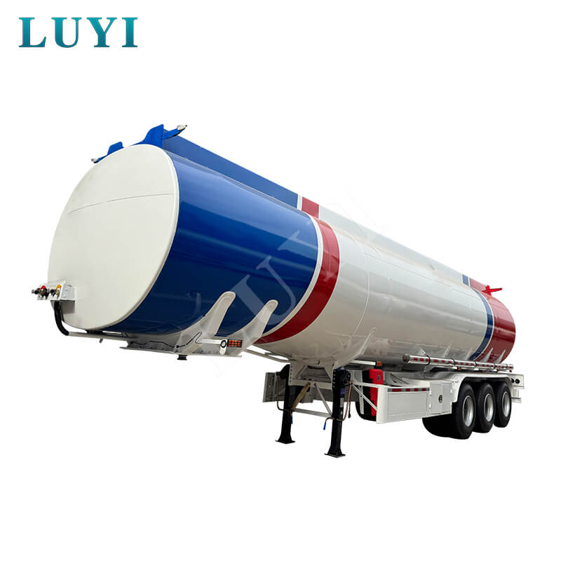 LUYI 3-akslet 45.000-liters 3-rums tilpasselig olietanklastbiltrailer