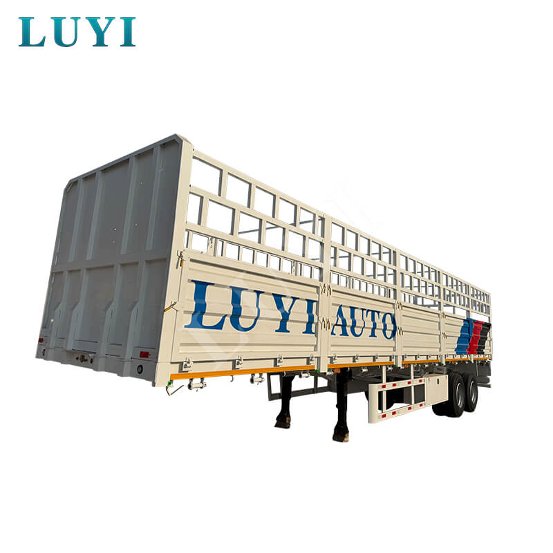 LUYI 30 Tons 60 Tons High Fence Semi Trailer
