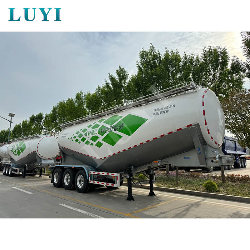 LUYI 50 Kubikmeter Cement Tank Semi Trailer