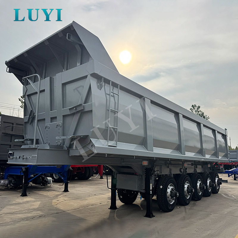 LUYI Grå Fem-akset Sættevogn med hækvippe