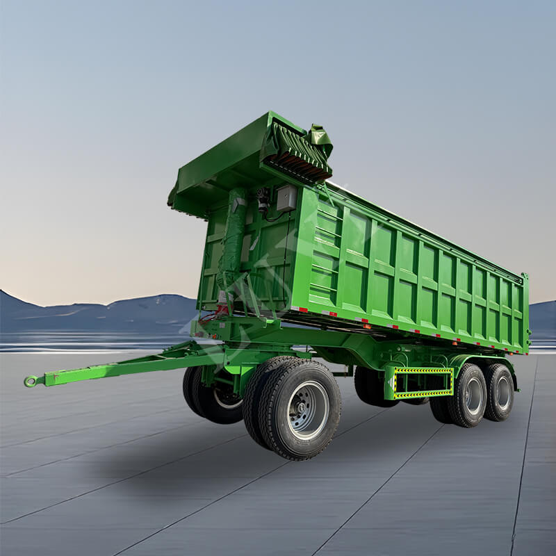 To-akset rektangulær 30/50 kubisk tømningssættevogn bagtil